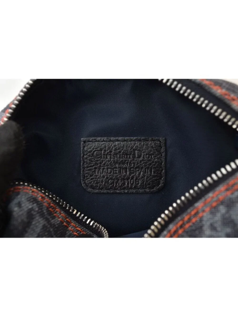 Dior Pouch Makeup Flightline Trotter Denim Navy